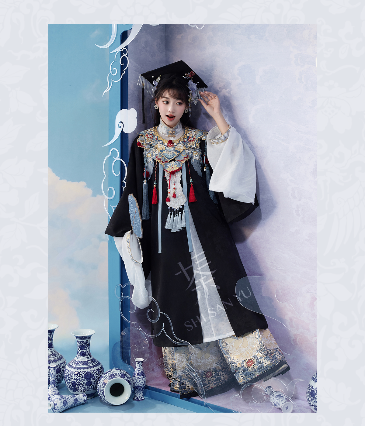 "君心凌云" Modern-style Hanfu Set