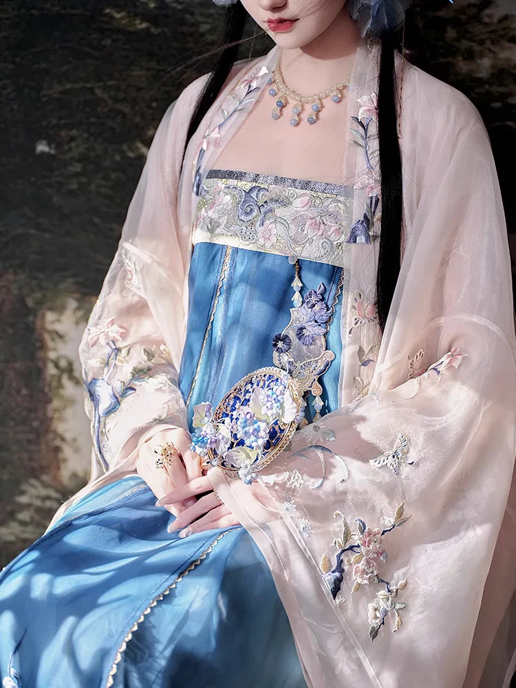 "玉兰时雨" Modern-style Hanfu Set