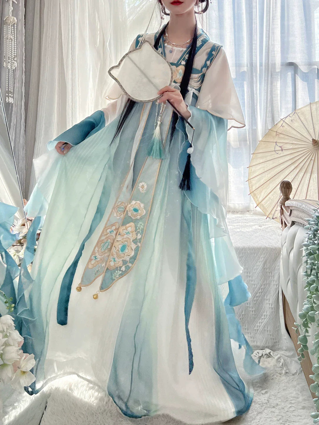 "几妆蓝"Song-Dynasty Hanfu Set