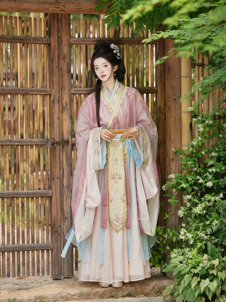 "在水一方" Modern-style Hanfu Set