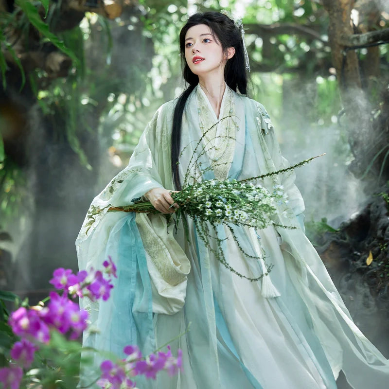 "文竹清音" Modern-style Hanfu Set