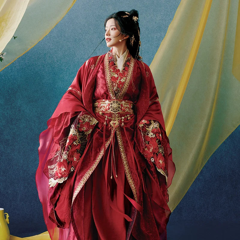 "灼灼相思" Wedding Hanfu Set