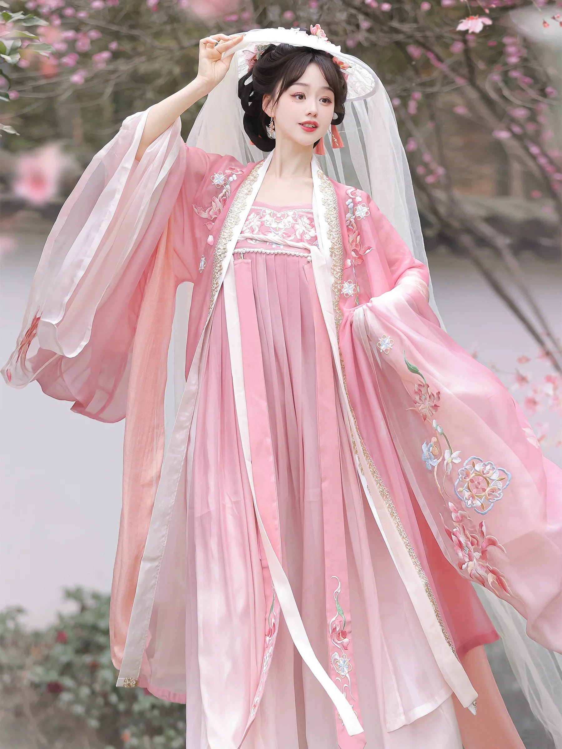 "远山芙蓉" Tang Dynasty Hanfu Set