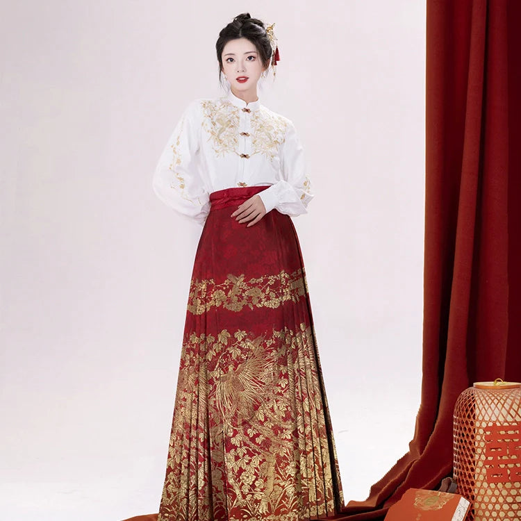 (Final Sale) "梧凤之鸣"Ming-Dynasty Hanfu Set