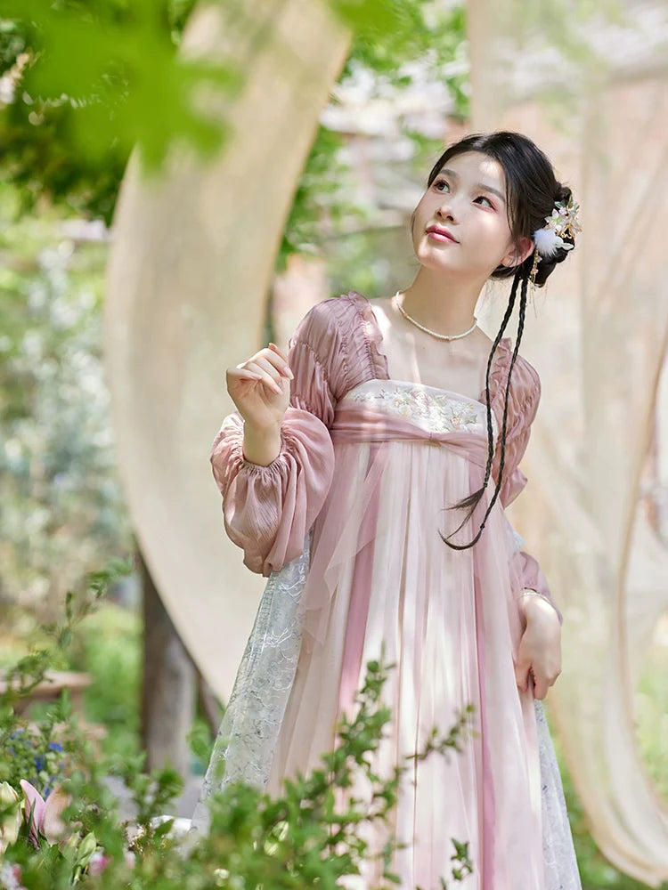 "纱雾" Han Element Maxi Dress