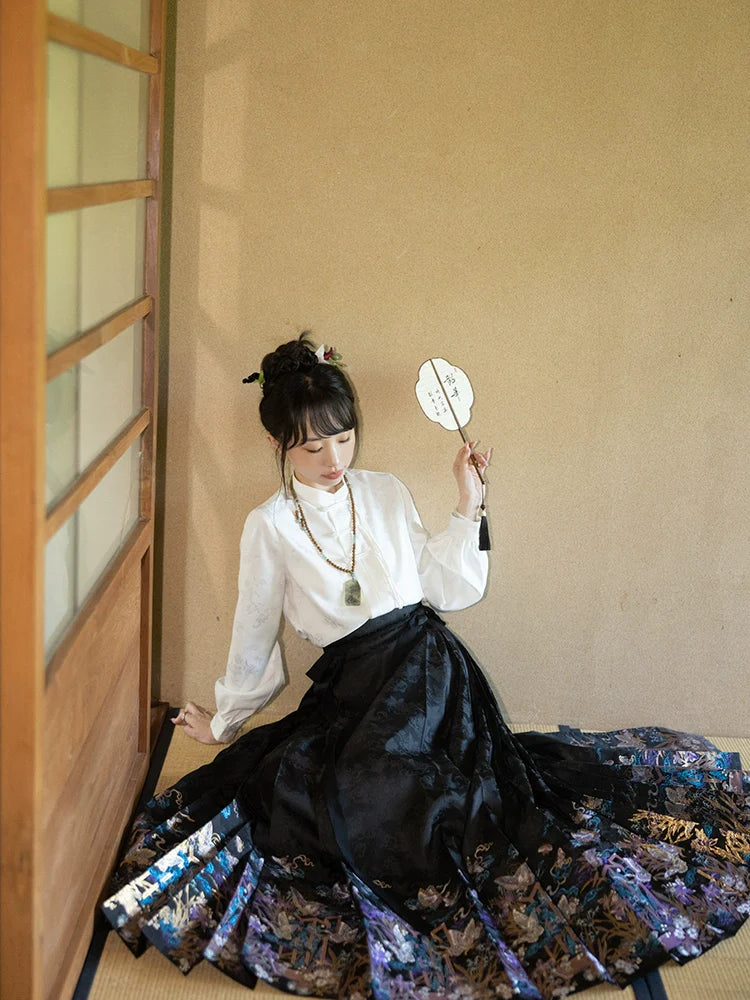 "庄生晓梦" Modern-style Hanfu Set