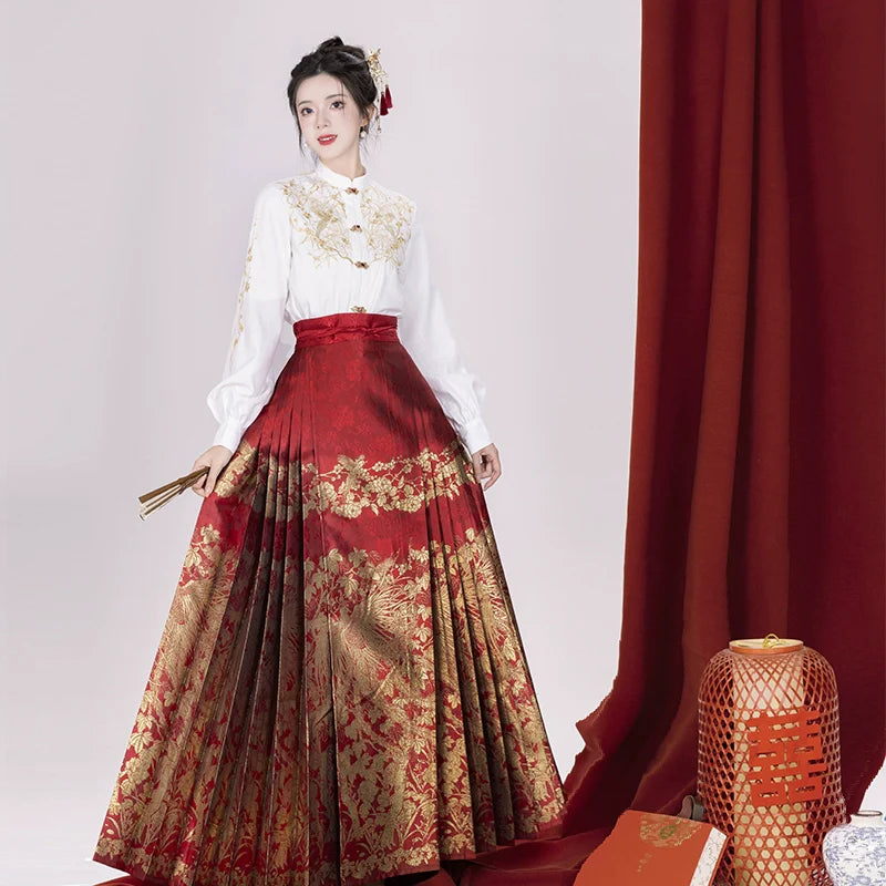 (Final Sale) "梧凤之鸣"Ming-Dynasty Hanfu Set