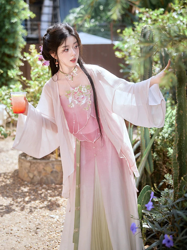 "春台寻花" Modern-style Hanfu Set