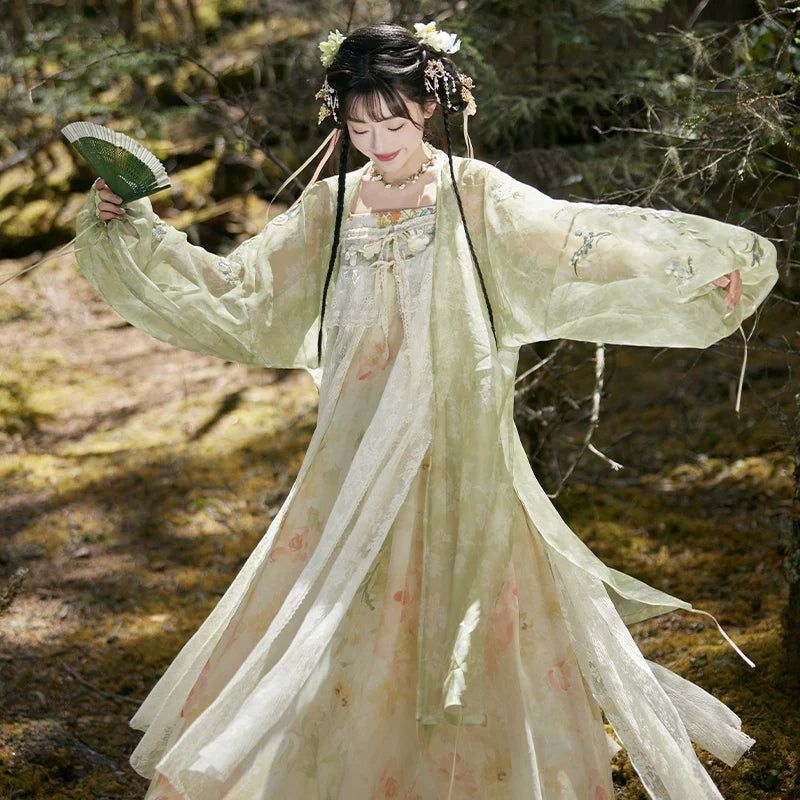 “花待朝夕”Modern-style Hanfu Set