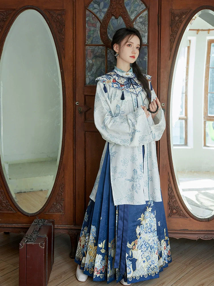 "青花碎玉" Ming Dynasty Hanfu Set