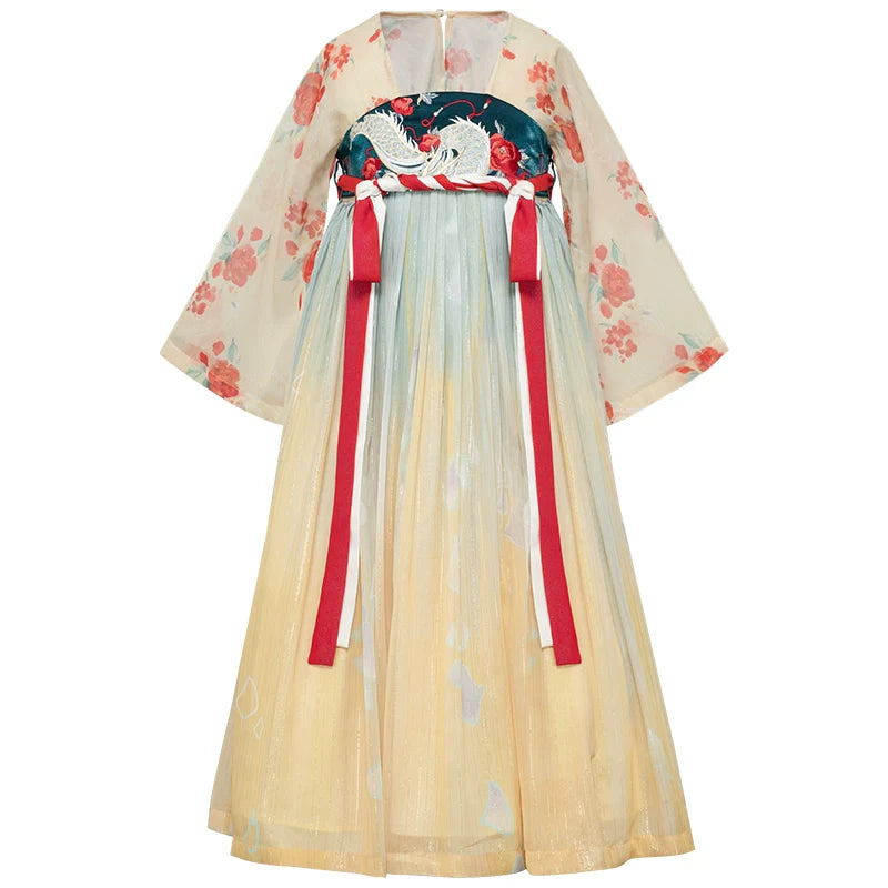 "长命缕·龙女" Hanfu for Kids