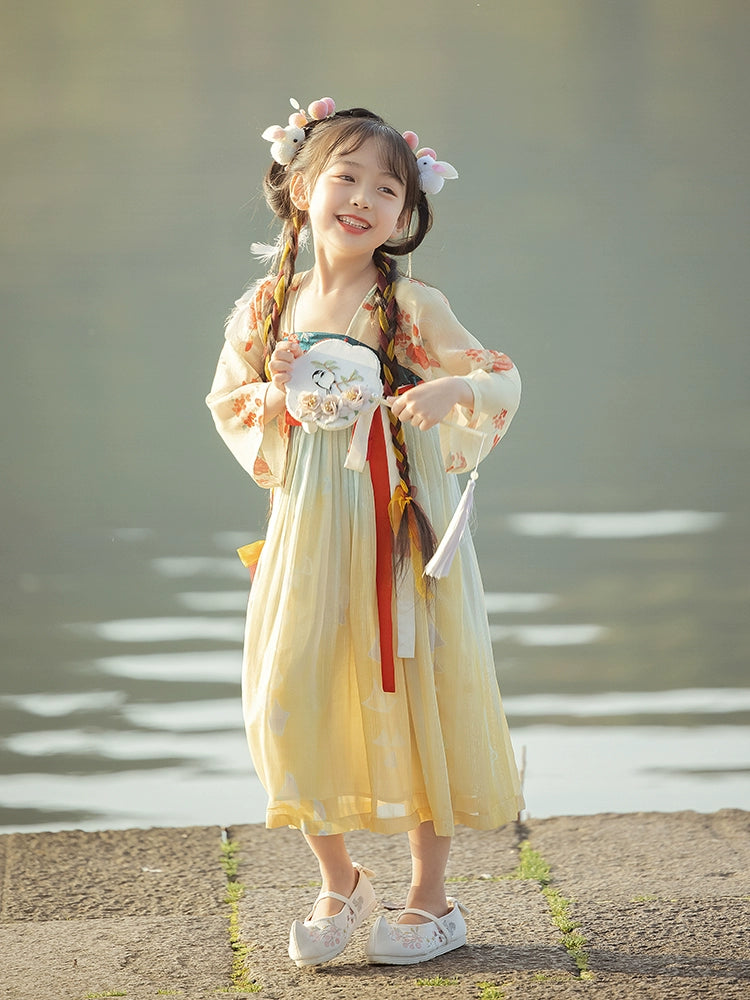 "长命缕·龙女" Hanfu for Kids