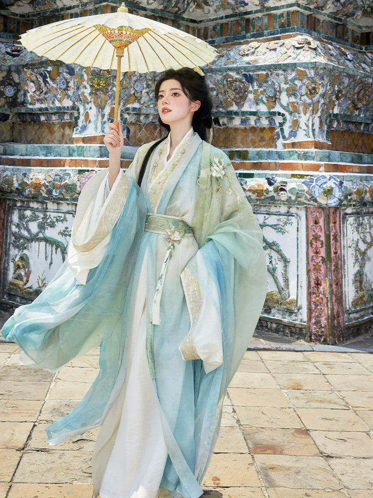 "文竹清音" Modern-style Hanfu Set