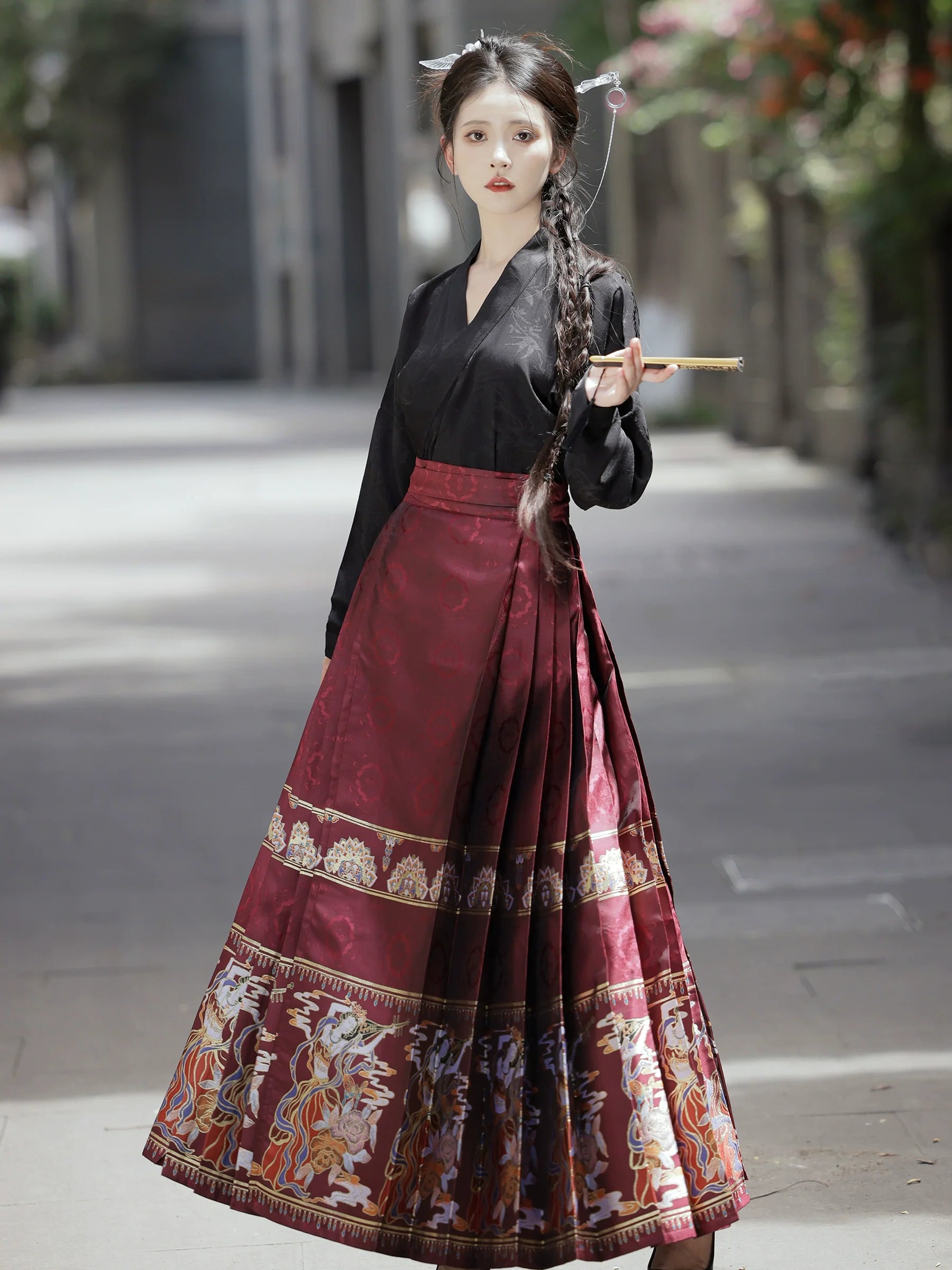 "赵昕冉"Ming- Dynasty Hanfu Set