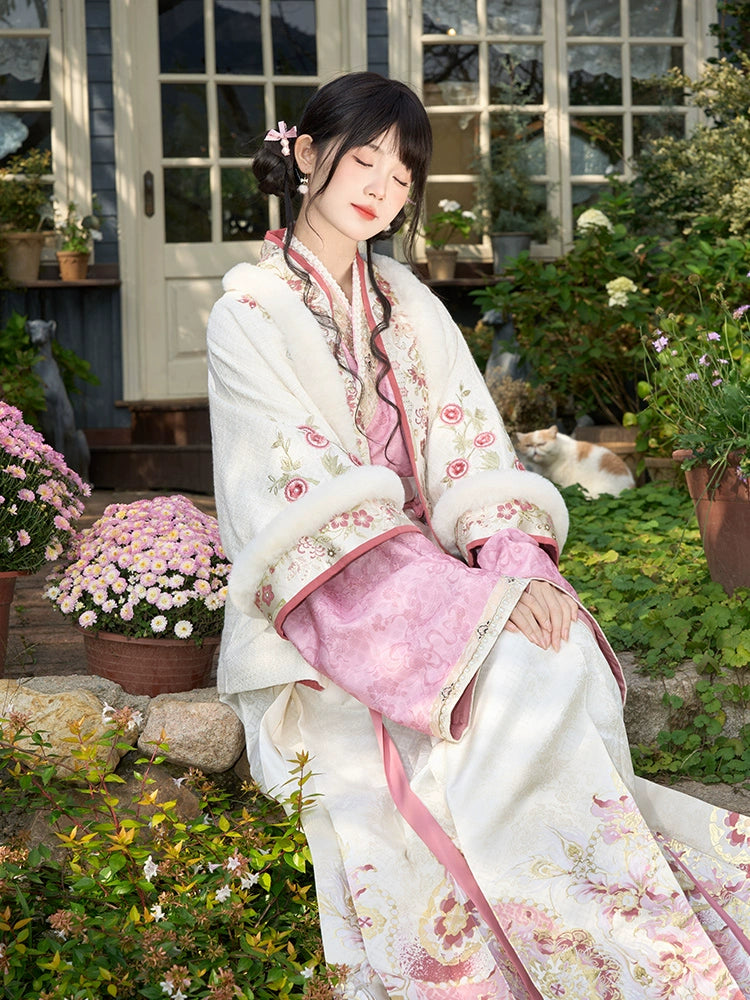 [凤庭飞花] PHOENIX COURT BLOOM - EMBROIDERED HANFU SET