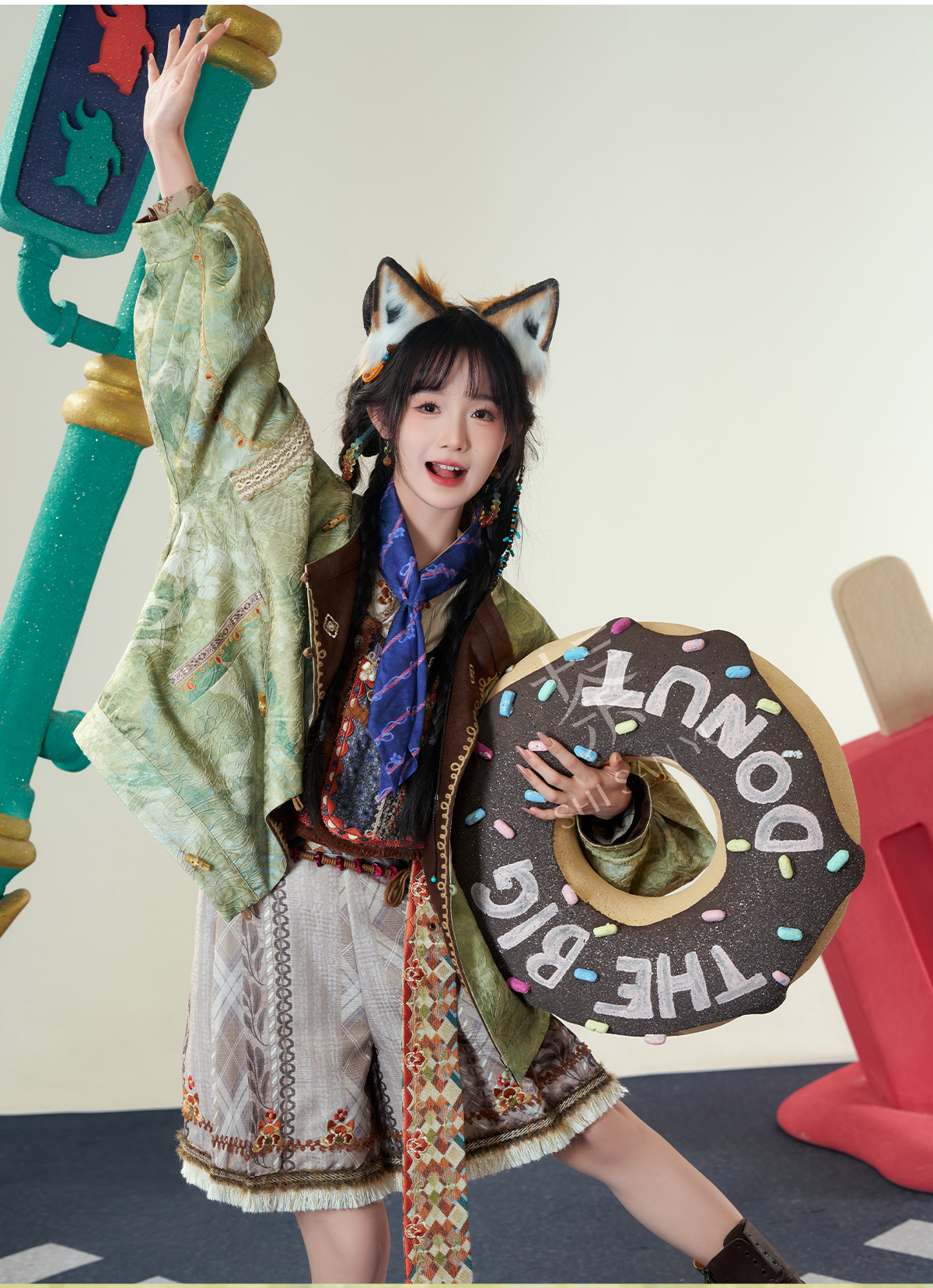 [尼克-狐尾寻踪] NICK "FOX TAIL PURSUIT" EMBROIDERED HANFU SET