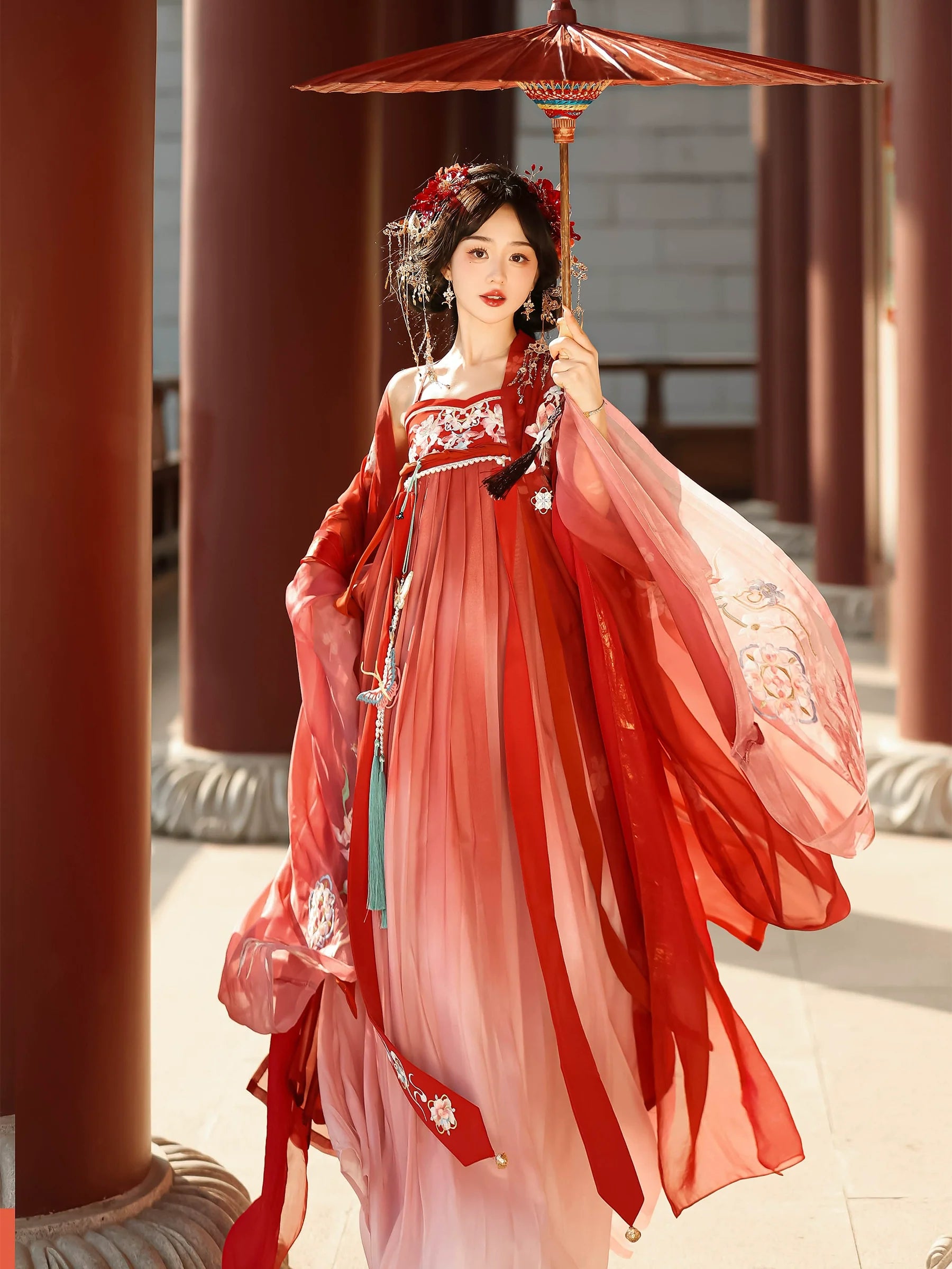 "远山芙蓉" Tang Dynasty Hanfu Set