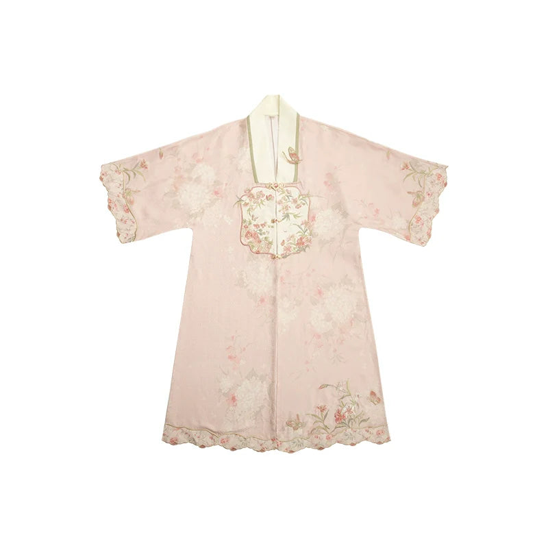 "桃花扇语" Modern-Style Hanfu Set