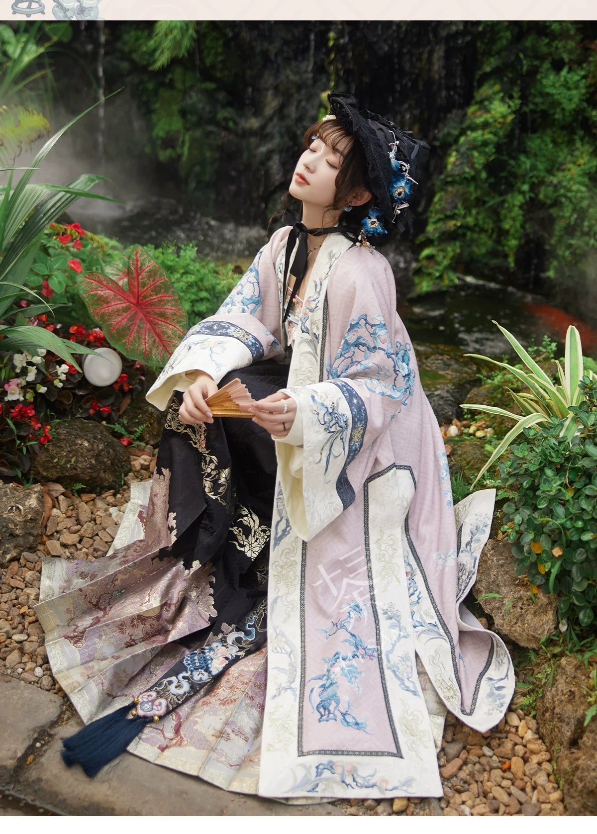 "桃源行" Modern-style Hanfu Set