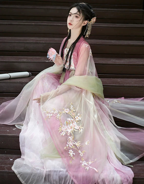 "桃花神"Tang-Dynasty Hanfu Set