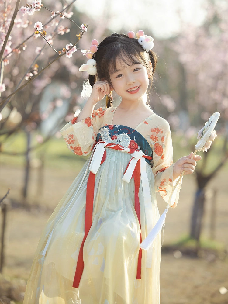 "长命缕·龙女" Hanfu for Kids