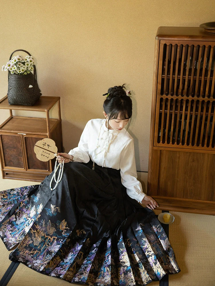 "庄生晓梦" Modern-style Hanfu Set