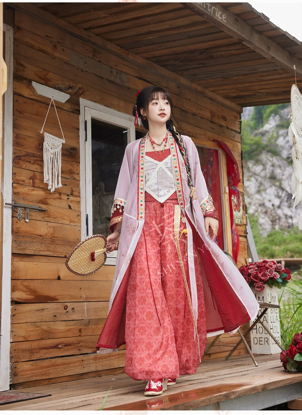 "逍遥弦歌" Modern-style Hanfu Set