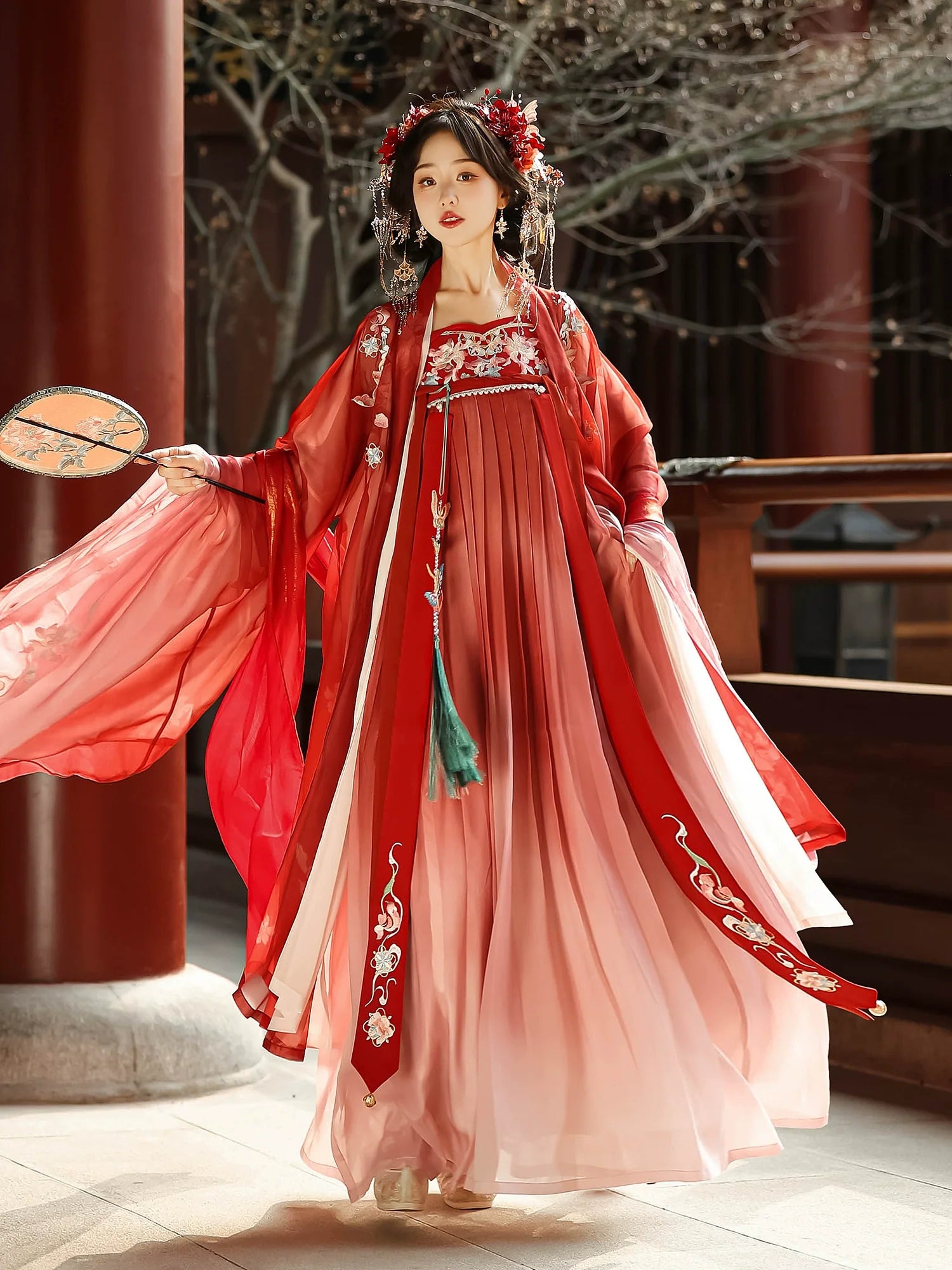 "远山芙蓉" Tang Dynasty Hanfu Set