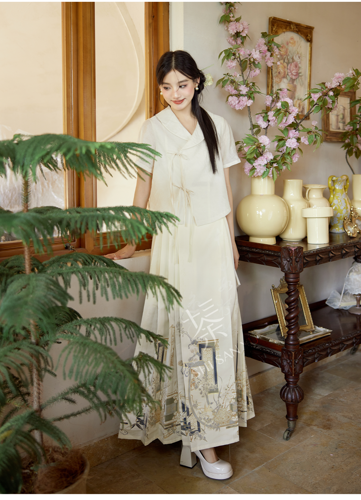 "绘意晚" Modern-style Hanfu Set