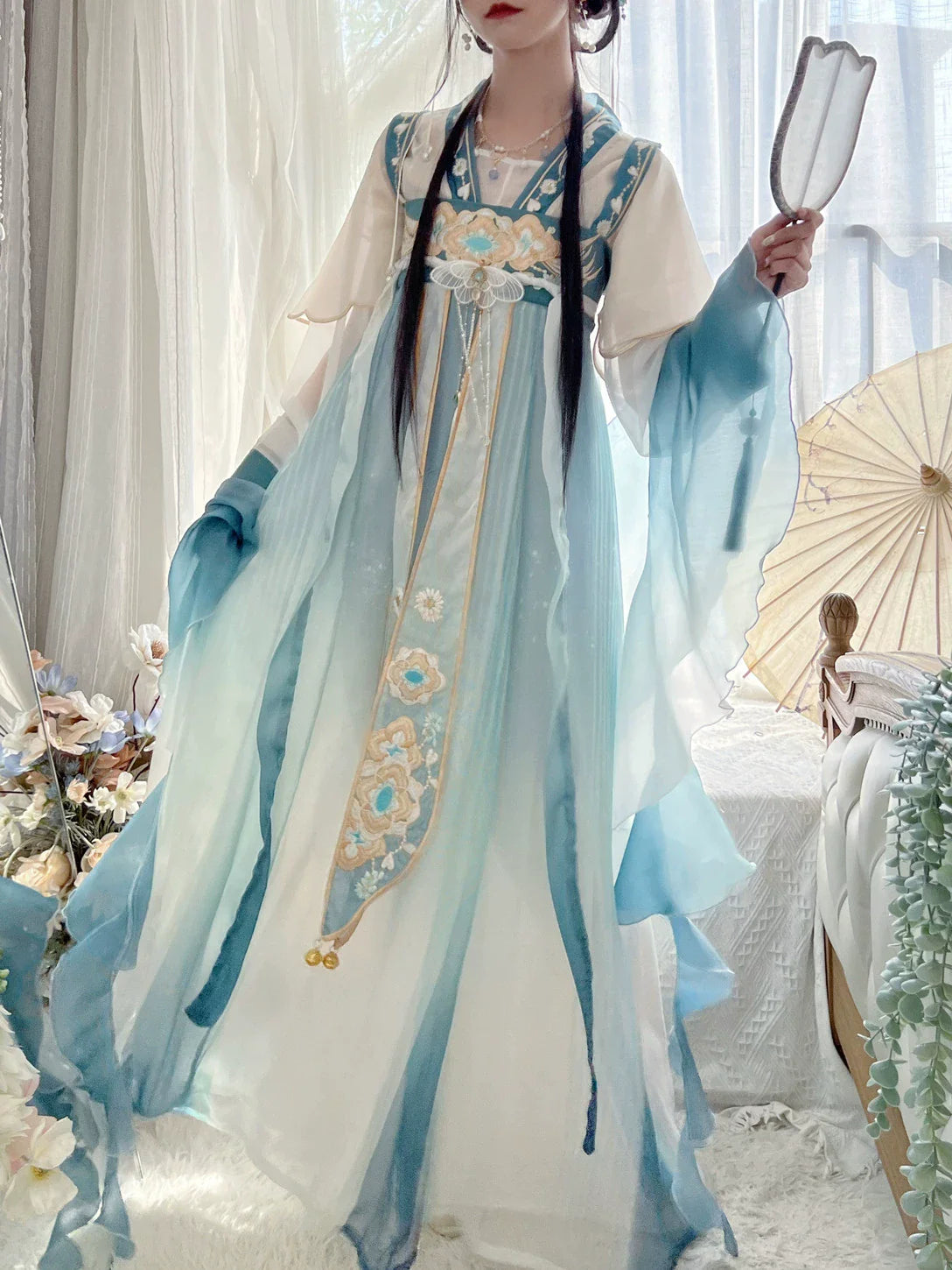 "几妆蓝"Song-Dynasty Hanfu Set