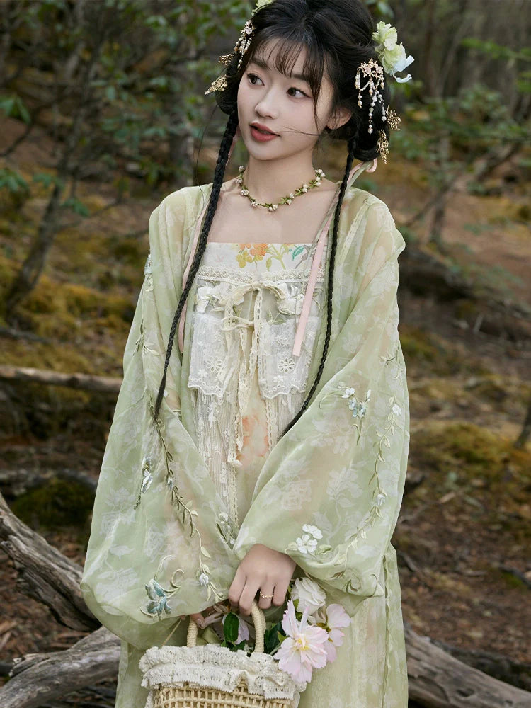 “花待朝夕”Modern-style Hanfu Set