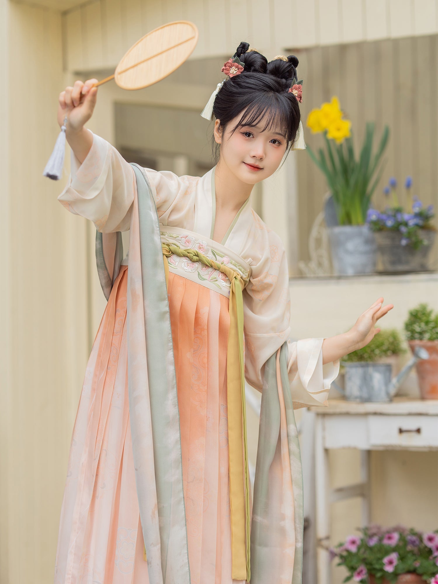 "垂丝海棠" Tang Dynasty Style Hanfu Set