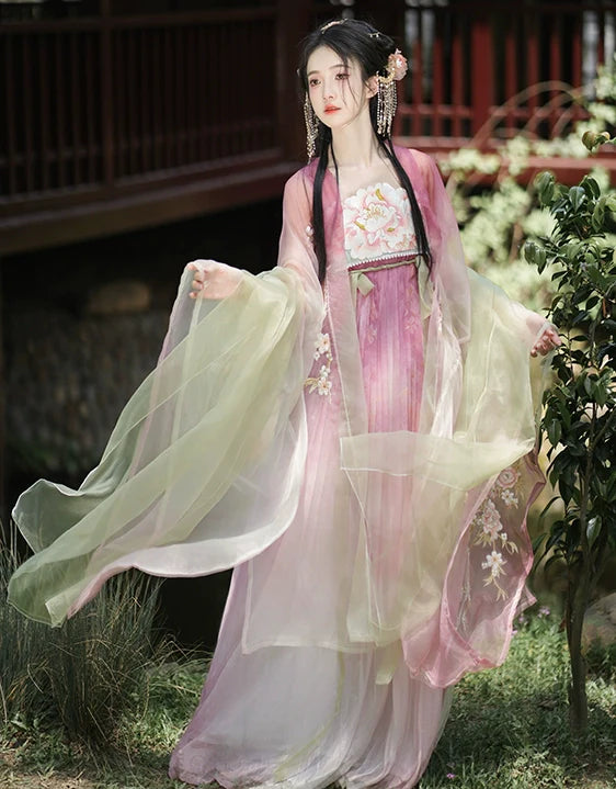 "桃花神"Tang-Dynasty Hanfu Set