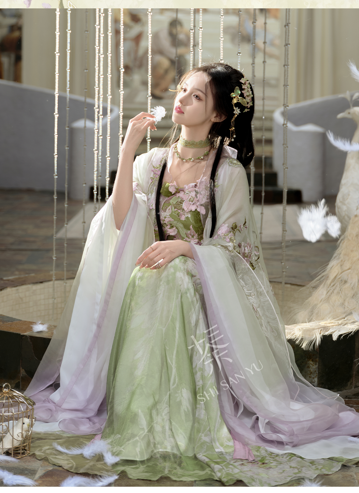 "风祈春至" Modern-style Hanfu Set