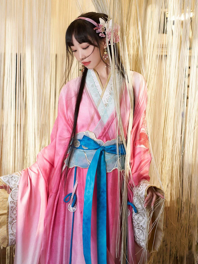 "荷兮" Jin Dynasty Hanfu Set