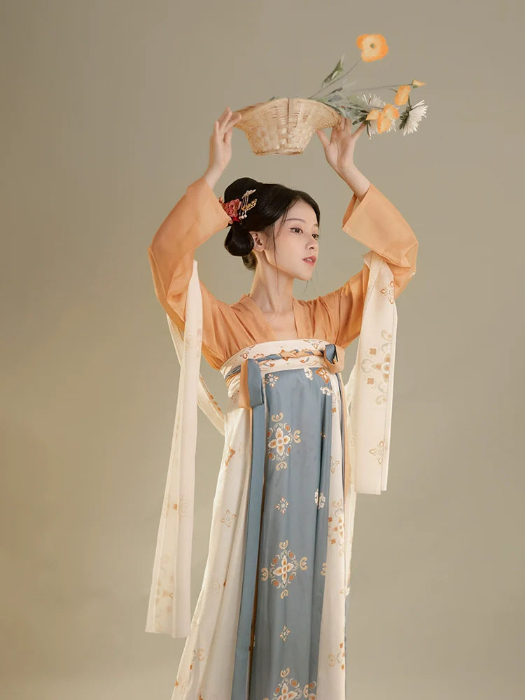 "厌离" Tang Dynasty Hanfu Set