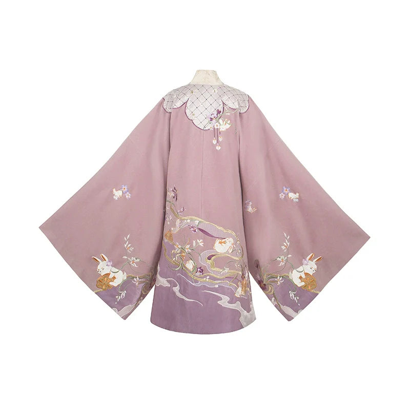 "玉兔少女" Modern-style Hanfu Pifeng