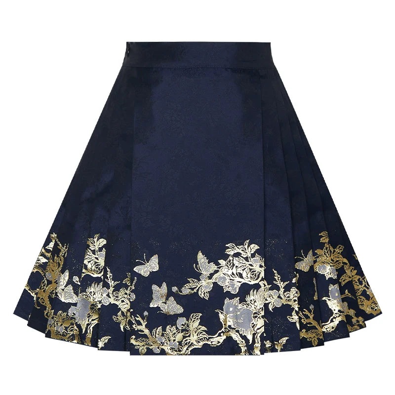 "春黛" Modern-style Hanfu Skirt