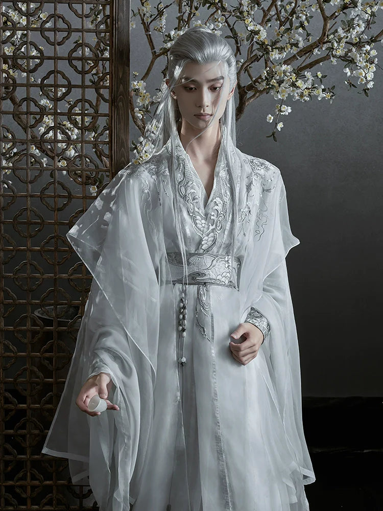 "九重飞雪" Modern-style Hanfu Set