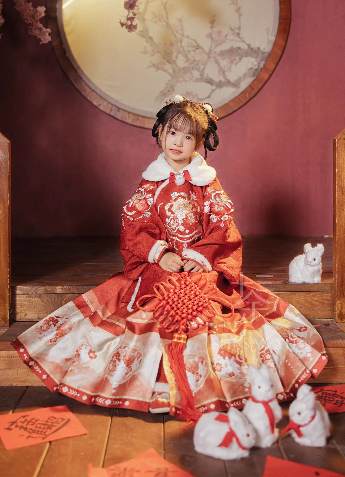 "吉兔贺春"Hanfu for Kids