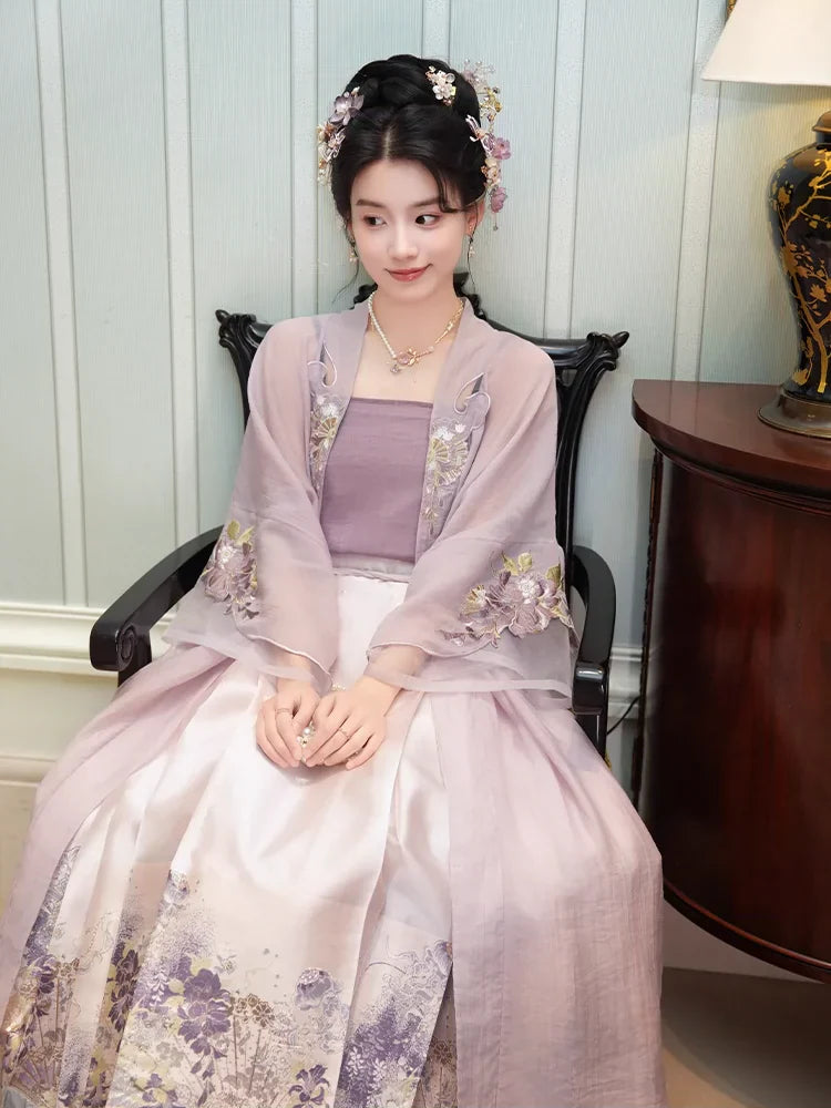 "藤花幽梦" Modern-style Hanfu Set