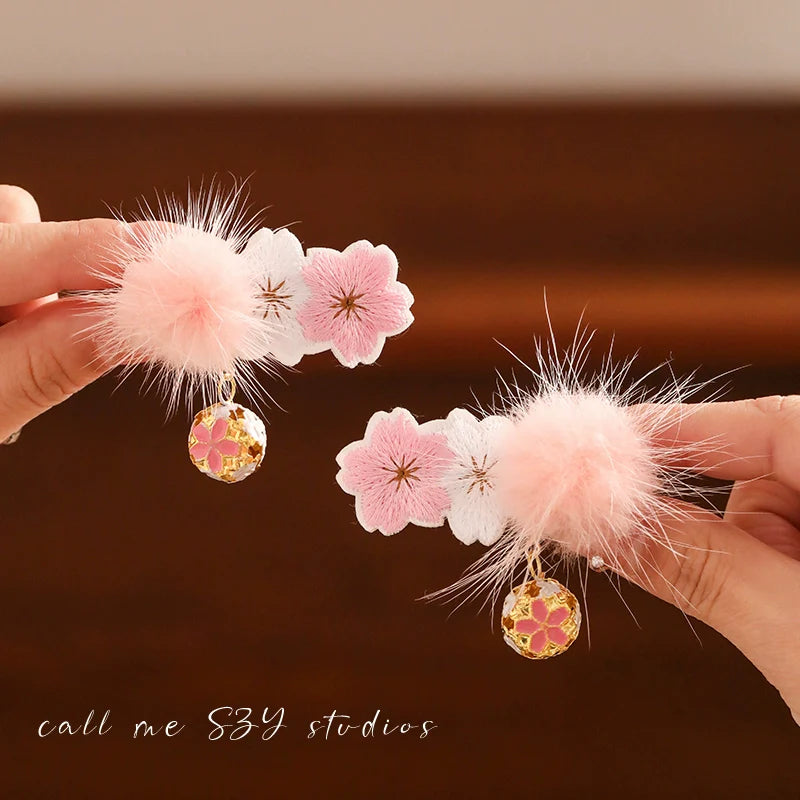 Dragon Year Lion Dance Tassel Hair Clip