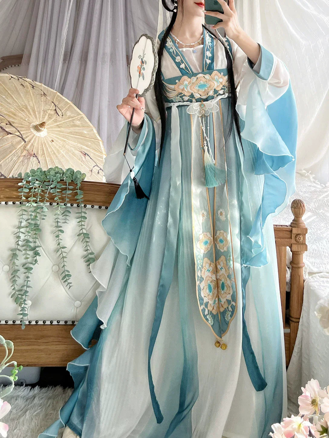 "几妆蓝"Song-Dynasty Hanfu Set