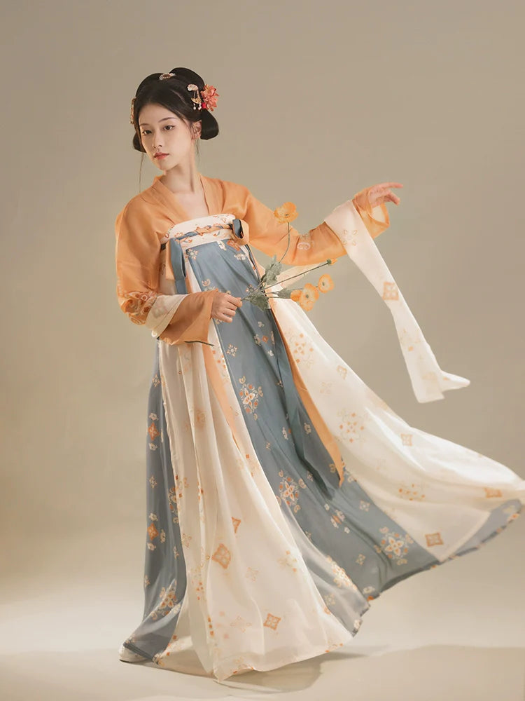 "厌离" Tang Dynasty Hanfu Set