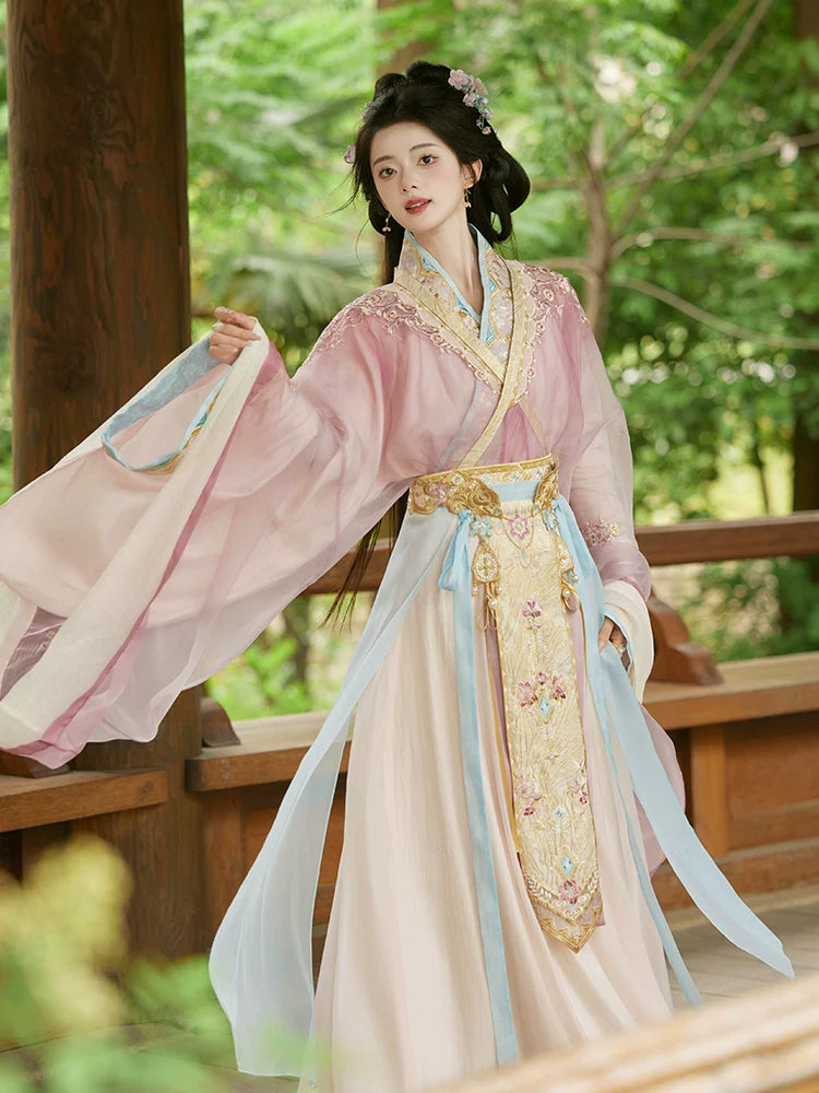 "在水一方" Modern-style Hanfu Set