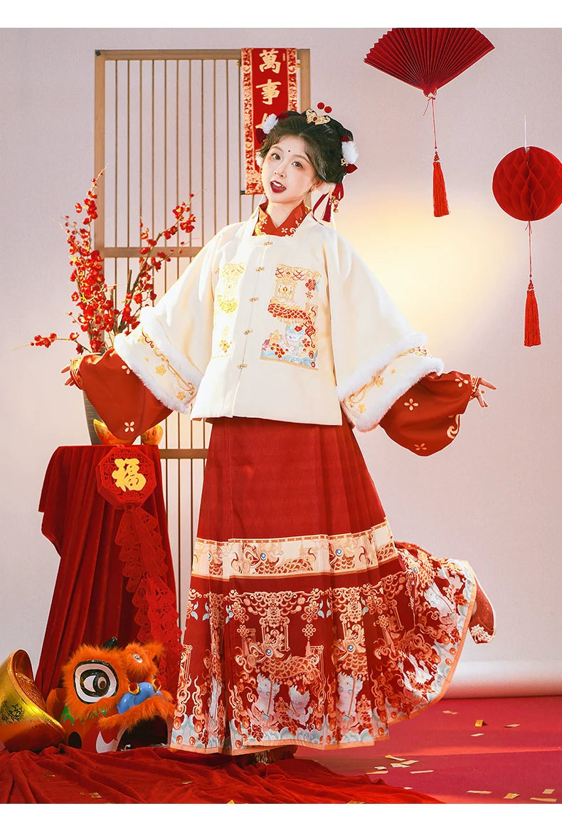 "龙宝送福"Ming-Dynasty Hanfu Set