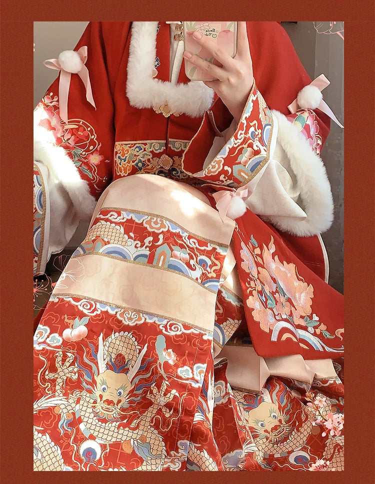 (Final Sale）"九霄龙吟"Ming-Dynasty Hanfu Set