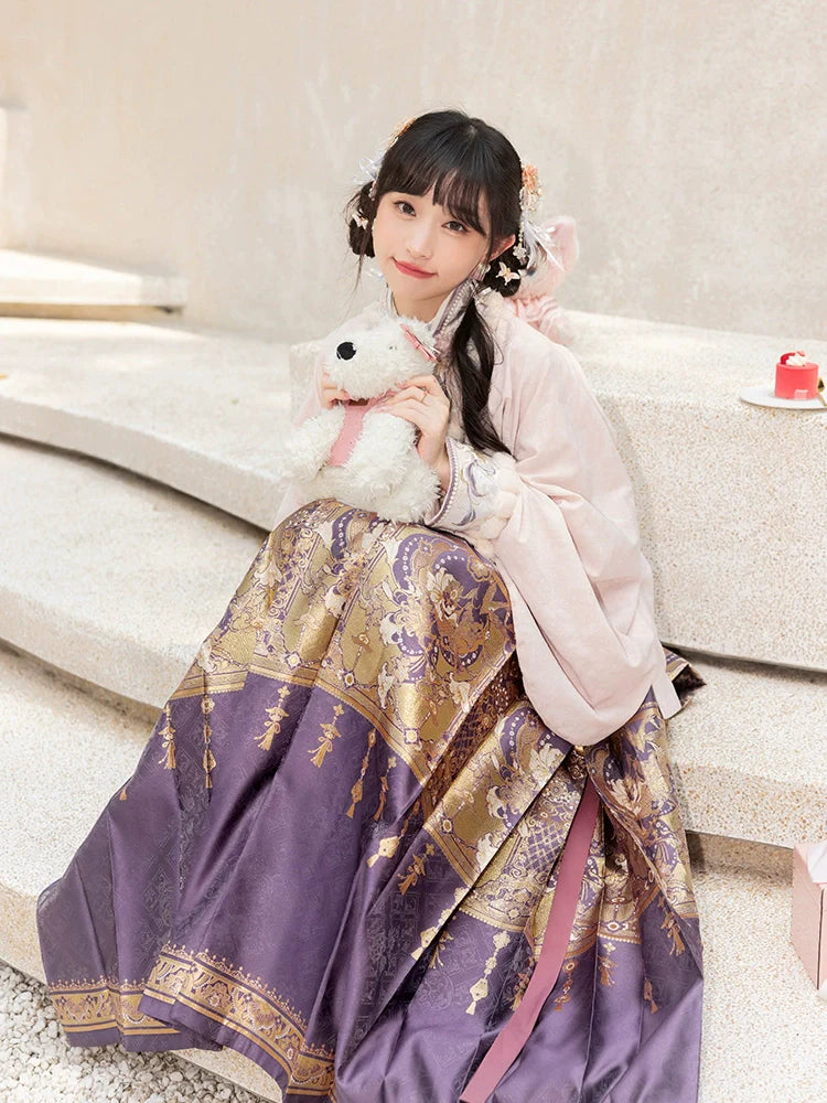 "紫釉金霜" Modern Hanfu Set