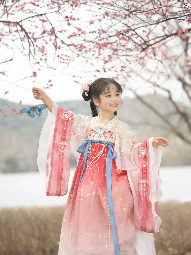 "花盛微雨" Hanfu for Kids