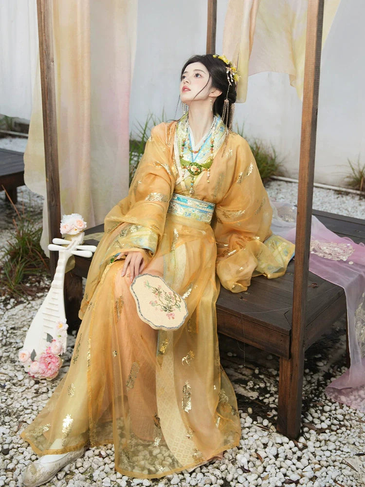 "齐光" Modern-style Hanfu Set